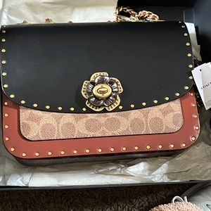 Coach Signature C and Snakeskin Madison BRAND NEW